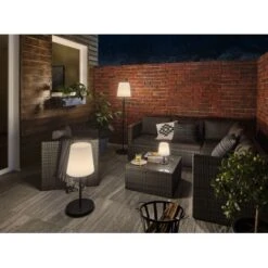 Paulmann LED-Außenstehleuchte Placido Inkl. Akku Schwarz-Weiß